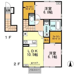 ファーマメント【2階】の間取り