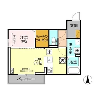 サニーガーデン【1階】の間取り