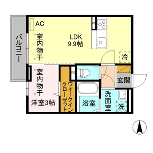 サニーガーデン【2階】の間取り