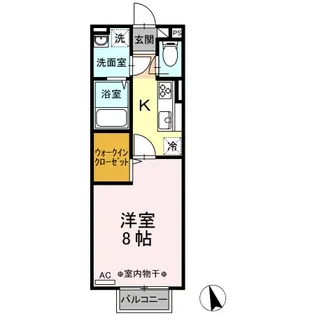 ラグナタウン西城 A【2階】の間取り