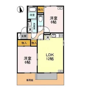 ロイヤルタウン寺町 六番館【1階】の間取り