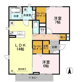 グランリーオ I【3階】の間取り