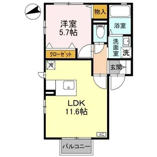 メゾン・ド・ジュネス B【2階】の間取り