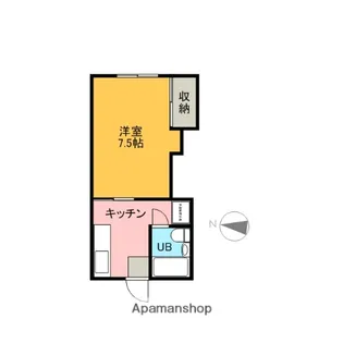 コーポ憩【203号室】の間取り