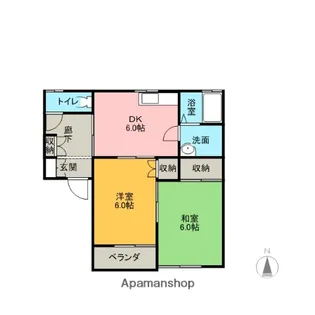 レ・ヴィオレッテ【1階】の間取り