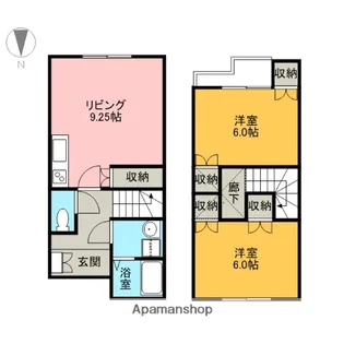 サウスブリック【A号室】の間取り