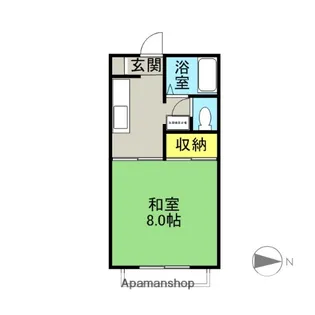 キャンパスハイツ【2階】の間取り