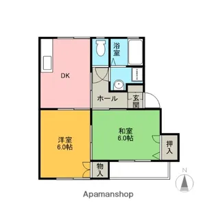 コーポみなみ【C号室】の間取り