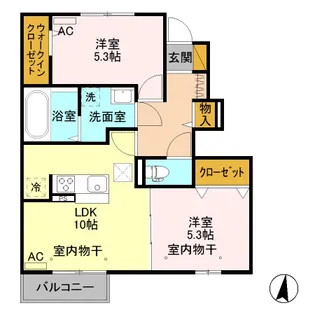 プレミアムコート【1階】の間取り