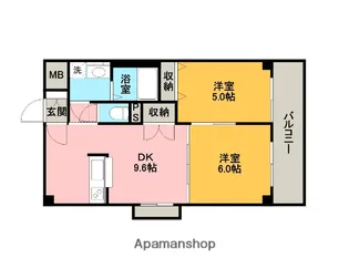 ASプレミアム関屋金衛町【4階】の間取り