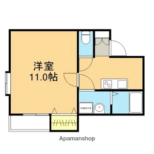 BUENA関屋堀割【201号室】の間取り