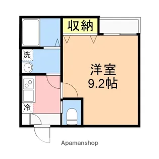 BUENA関屋堀割【204号室】の間取り