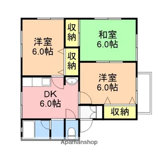 プティ・シャトー【2階】の間取り