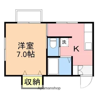 プリオールⅡ【D号室】の間取り