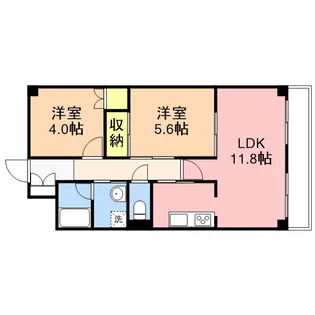 ピュアときめき一番館【203号室】の間取り