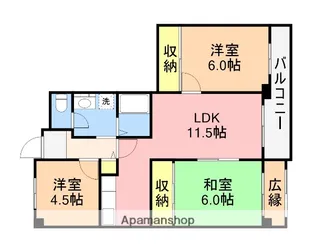 サンスクエア青山【202号室】の間取り