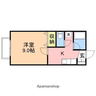 コーポサウスタウン【104号室】の間取り