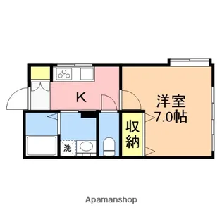 ヴェルベ小針【1階】の間取り
