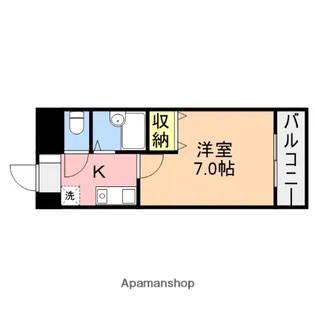 ウォーターフロント礎町【10階】の間取り
