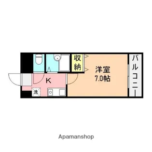 ウォーターフロント礎町【202号室】の間取り