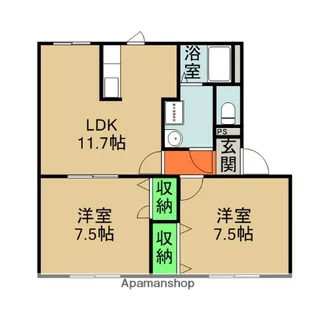パークアベニュー松海が丘【2階】の間取り