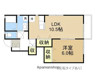プラセールパーム【2階】の間取り