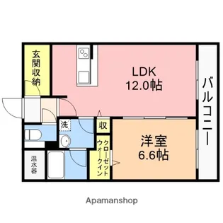 ディアコートⅡ【1階】の間取り
