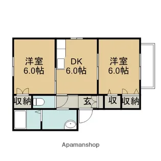シークレール【2階】の間取り