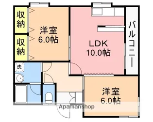 ハイツ青山【A-1号室】の間取り