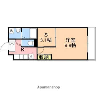 ウッドソレル【102号室】の間取り