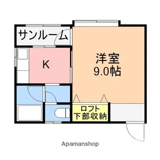 ベルディー【205号室】の間取り