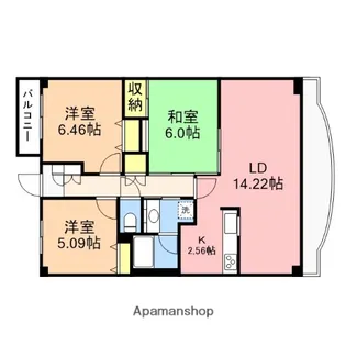 プレステージ青山【222号室】の間取り