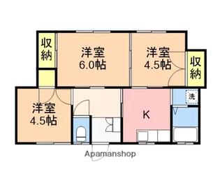 東青山1平野アパート【5号室】の間取り