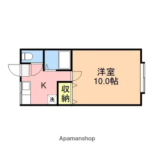 グランシャリオA・B【A102号室】の間取り