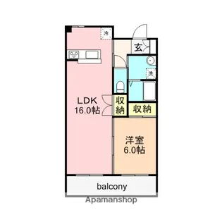ボヌール文京【3階】の間取り
