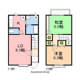 グレースときめき【102号室】の間取り