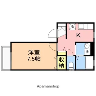 メゾンディアスG棟【102号室】の間取り