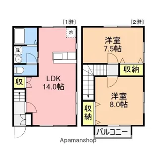 クレストハイムB【104号室】の間取り
