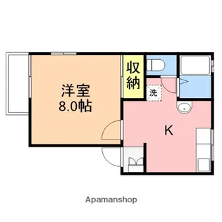 グリーンヒルズA【102号室】の間取り