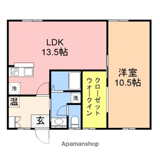 ヴェルディフクダⅡ【1階】の間取り