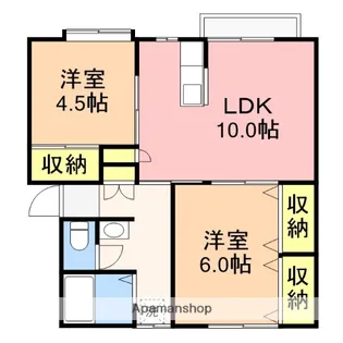 ドミール望【102号室】の間取り