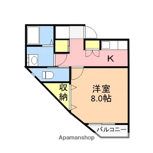 ロイヤルコート浜松町【1階】の間取り