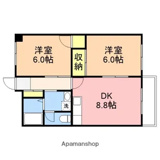 コンドミニアム信濃町【3階】の間取り