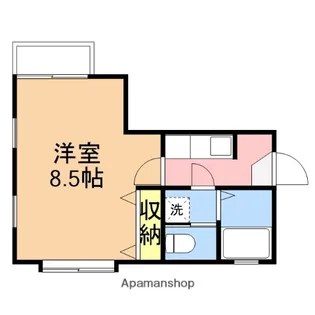 クレセントアガソス【102号室】の間取り