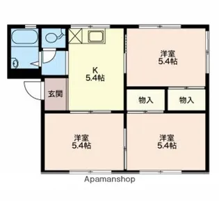 シャルム青山【2階】の間取り