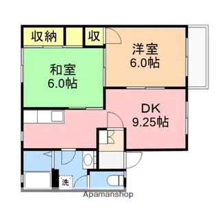 カルティエⅠ【2階】の間取り