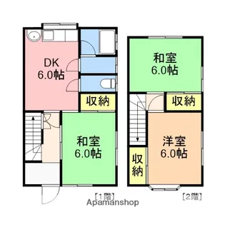 メゾンハマナス【1号室】の間取り