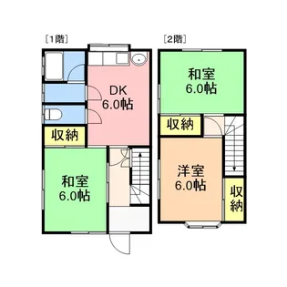 メゾンハマナス【2号室】の間取り