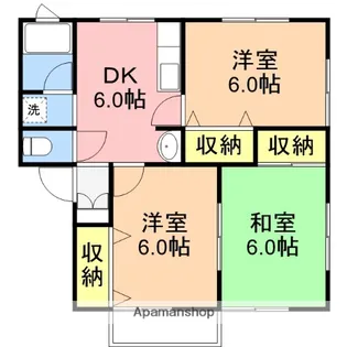 サン・アルルA棟【1階】の間取り