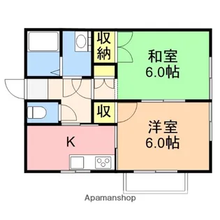 ピュア東青山【202号室】の間取り